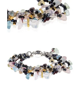Aurélie-Edelstein Armband mit Spinell, Aquamarin & Turmalin – Armbänder – Ansicht 1