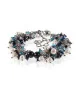 Onyx Noir Luxus-Klasse Armband-Süßwasserperlen,Onyx,Glaskristallen – Armbänder – Ansicht 1