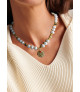 ''Caméléon'' Süßwasserperlen-Halskette mit Turmalin – Necklaces – View 2