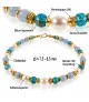 Ocean necklace with freshwater pearls, aquamarine, chalcedony – Necklaces – View 3