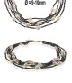 Rain of pearls pearl necklace-freshwater pearls, spinel, white/black – Inspirations – View 2