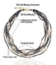 Rain of pearls pearl necklace-freshwater pearls, spinel, white/black – Inspirations – View 4