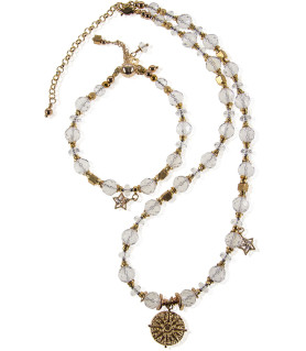 Cristal de roche Bergkristall-Halskette, 24K Vergoldung – Halsketten – Ansicht 5