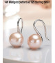 Classique Perlen Ohrhänger, 10-11mm, Rosa – Ohrringe – Ansicht 4