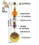 Anthea 24K Ohrhänger mit Perlen, Chalcedony, Amethyst – Ohrringe – Ansicht 4