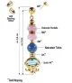 'Méduse de mer' 24K Ohrhänger mit Meeres Qualle,Türkis,Chalcedony – Earrings – View 3