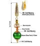 Corfou 18K Gold Ohrhänger mit Barockperlen, Muranoglasperlen – Ohrringe – Ansicht 3