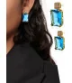 Lagune Glas-Zirkonia Ohrstecker – Ohrringe – Ansicht 2