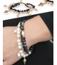 Grand Ben 3-reih.Armband mit Süßwasserperlen,Spinell,Zircone – Armbänder – Ansicht 3