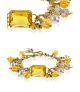 Citron 24K Gliederketten-Armband,Citrin,Süßwasserperlen – Armbänder – Ansicht 1