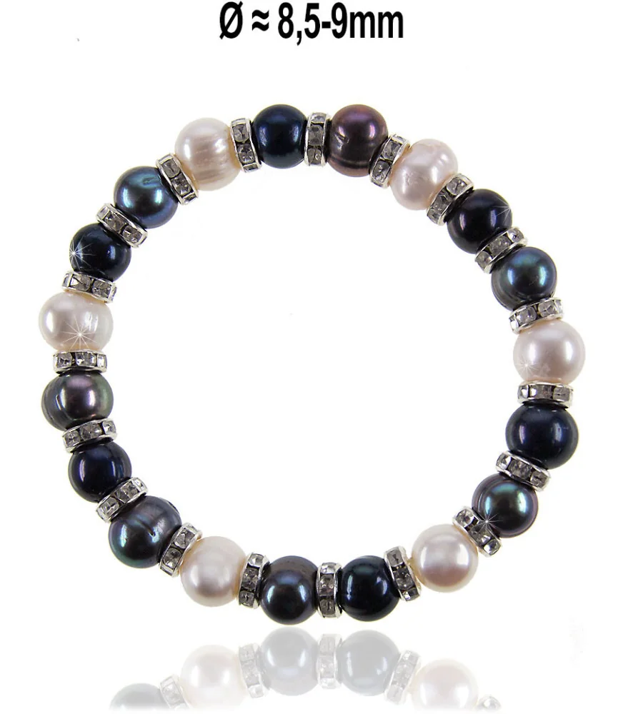 Multicolored flex bead bracelet – Pearl bracelets – View 1