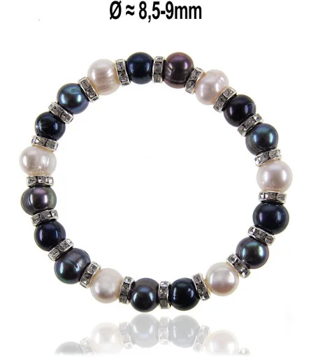Multicolored flex bead bracelet – Pearl bracelets – View 1