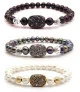 Babylone Flex Freshwater Pearl Bracelet with Sparkling Part, White, 7-8mm – Inspirations – View 3