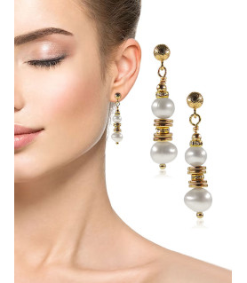 Élégant 24K Süßwasserperlen Ohrringe – Inspirationen – Ansicht 1