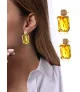 Citron Glas-Kristall-Zirkonia Ohrringe – Inspirationen – Ansicht 1