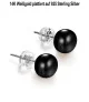 Classique Süßwasserperlen Ohrstecker 9-9.5mm, Schwarz – Inspirationen – Ansicht 4
