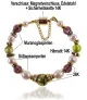 Couronne Armband mit Süßwasserperlen, Muranoglas, 24K Gold – Armbänder – Ansicht 4