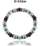 Flex Perlenarmband mit Jade, Murano Glasperlen, 8,5-9 mm – Armbänder – Ansicht 1
