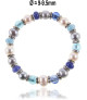 Flex Perlenarmband mit Chalcedon, Murano Perlen, 8,5-9 mm – Armbänder – Ansicht 1