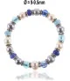 Flex Perlenarmband mit Chalcedon, Murano Perlen, 8,5-9 mm – Armbänder – Ansicht 1