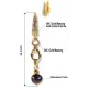 Milan 24K Gold Earrings with Pearl – Inspirations – View 3