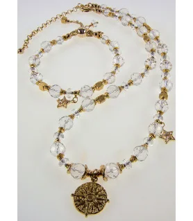 Cristal de roche Bergkristall Armband, 24K Vergoldung – Armbänder – Ansicht 6