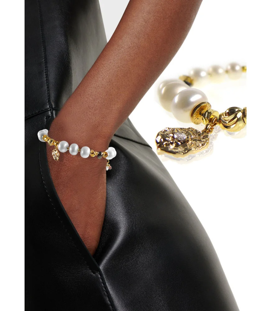 Chameleon pearl bracelet with tourmaline – Inspirations – View 1
