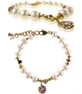 Chameleon pearl bracelet with tourmaline – Inspirations – View 5