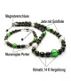 Jade noir Halskette-Jade, Muranoglas, 14K Gold – Halsketten – Ansicht 6