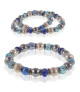 Flex Perlenarmband mit Chalcedon, Murano Perlen, 8,5-9 mm – Inspirationen – Ansicht 3
