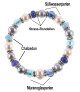 Flex Perlenarmband mit Chalcedon, Murano Perlen, 8,5-9 mm – Inspirationen – Ansicht 4